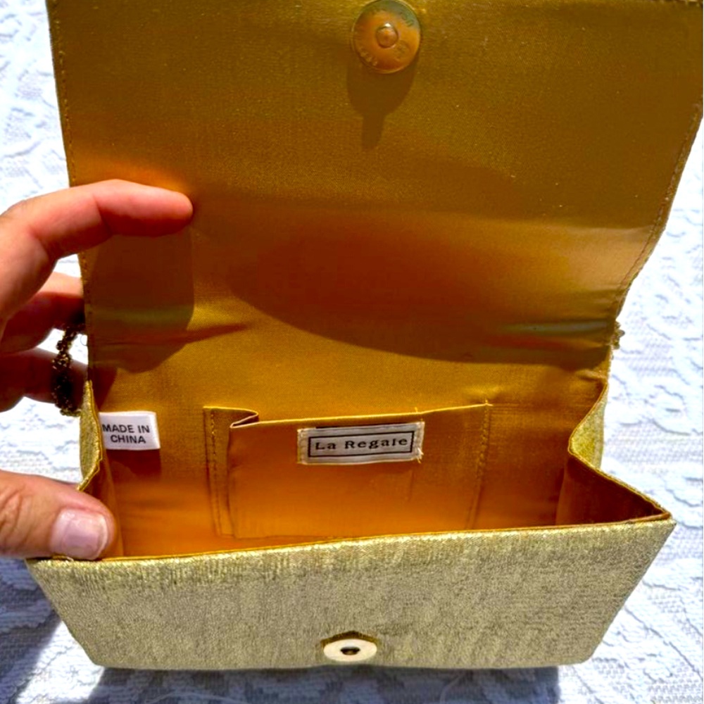 Gold clutch - like new